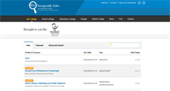Desktop Screenshot of findnonprofitjobs.org